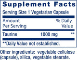 Taurina Vida Extensión, suplemento amino, 1000 mg, 90 cápsulas