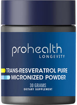 Resveratrol Micronizado ProHealth 30g 98% Pure Bioavailability