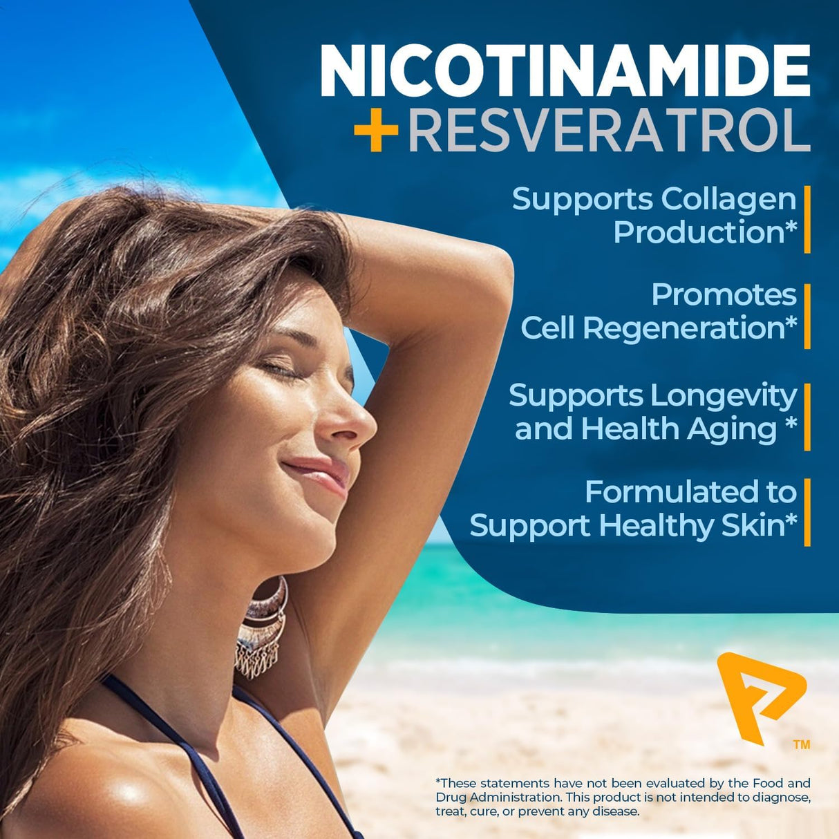 Nicotinamida 500 mg con resveratrol 100 mg 120 cápsulas