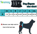 Teamoy - Pañales reutilizables para perros, lavables, para cachorros