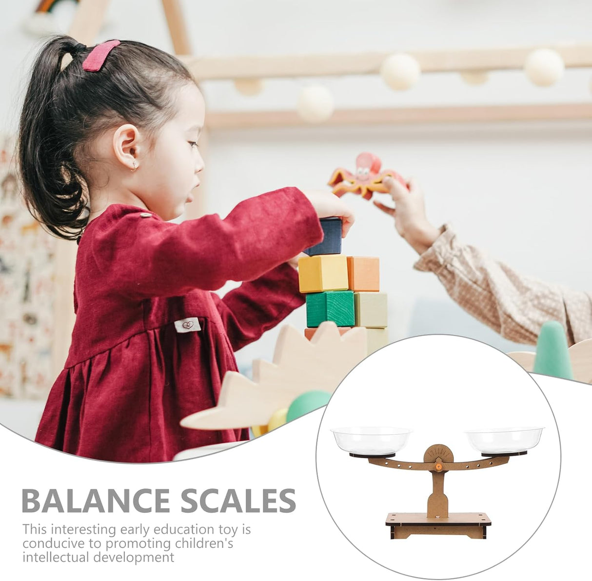 Juego de Equilibrio ULTECHNOVO para Niños, Matemáticas Montessori