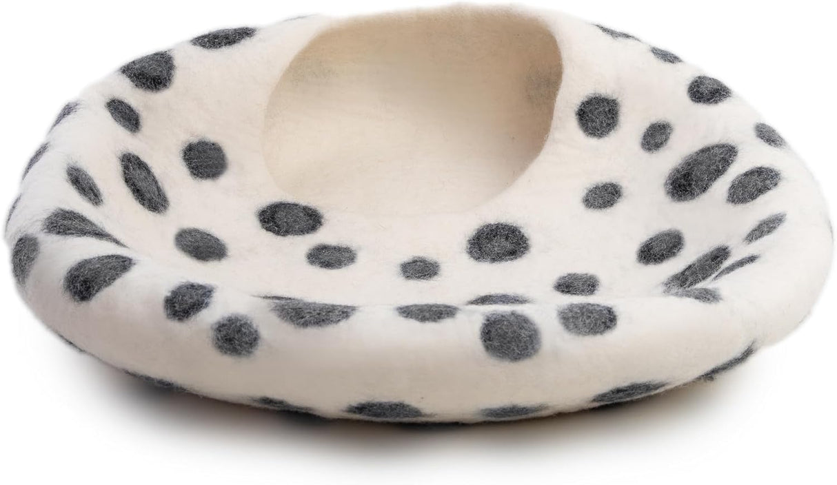 Cueva para gatos de lana merina Woolygon - Ecoamigable, plegable