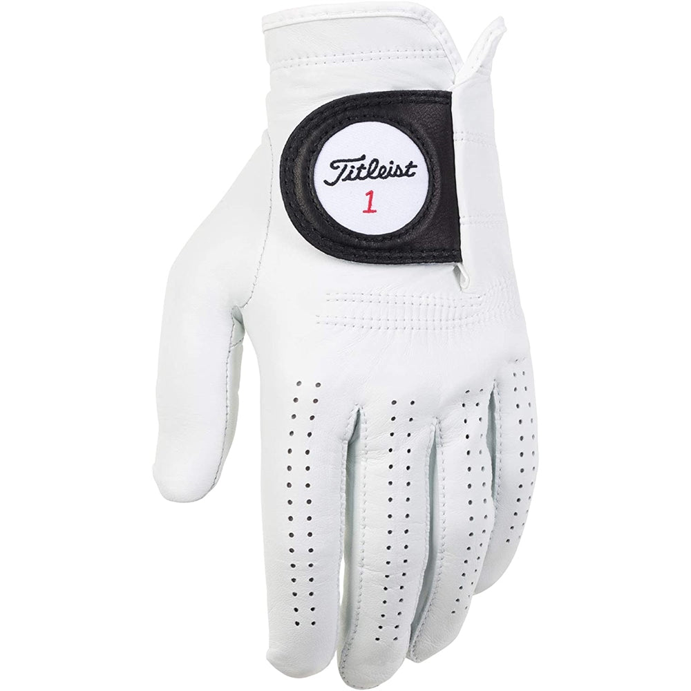 Guante de golf para jugadores de hombre blanco talla M