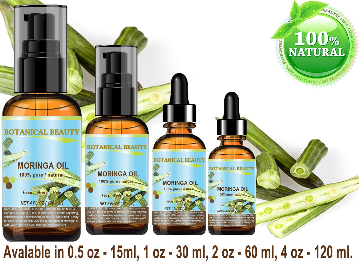 Aceite de Moringa Puro y Natural Prensado en Frío para Piel