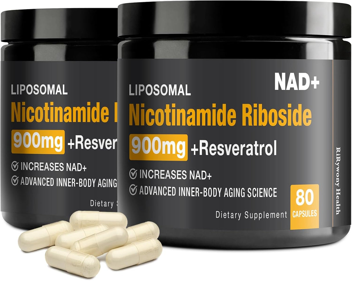Suplemento NAD+ - Nicotinamida Ribósido y Resveratrol 900mg