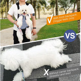 Mochila de transporte para mascotas ajustable negro