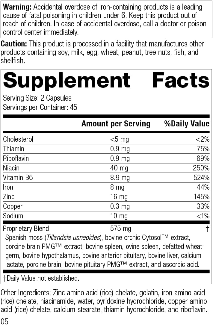 Neuroplex Suplemento Nervioso de Procesos Estándar Inc. 90 caps
