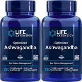 Extensión de Vida Ashwagandha Optima, 150 Veg Caps (Pack de 2)