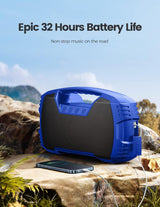Altavoz Bluetooth IPX7 impermeable de 40W, estéreo potente
