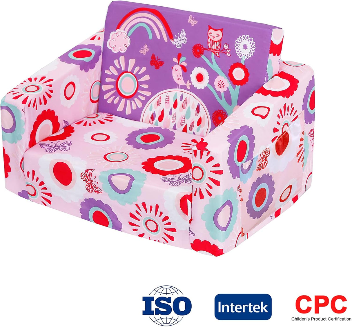 Silla tapizada y reclinable para niños y bebés MallBest