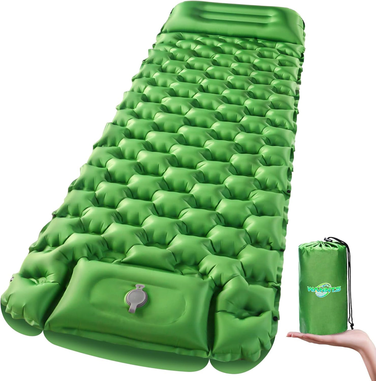 Colchón Inflable Ultraligero con Bomba Incorporada para Camping