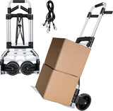 Carretilla Plegable de Aluminio, Carga 300 lbs, con Cordón Bungee