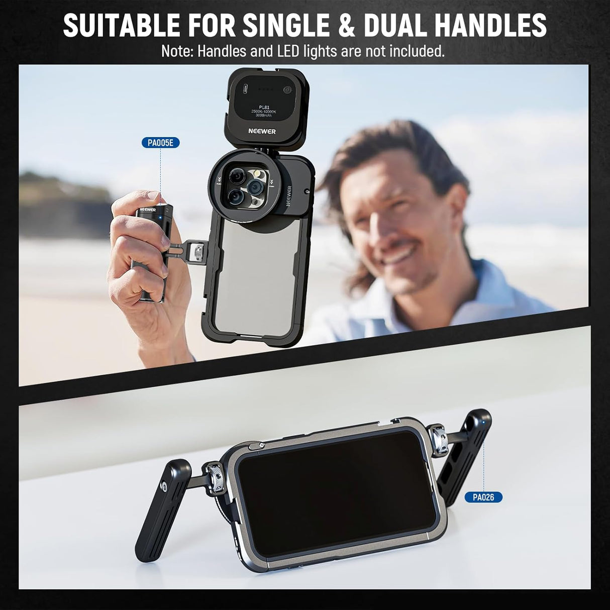 Soporte de video NEEWER para iPhone 15 Pro Max, PA024