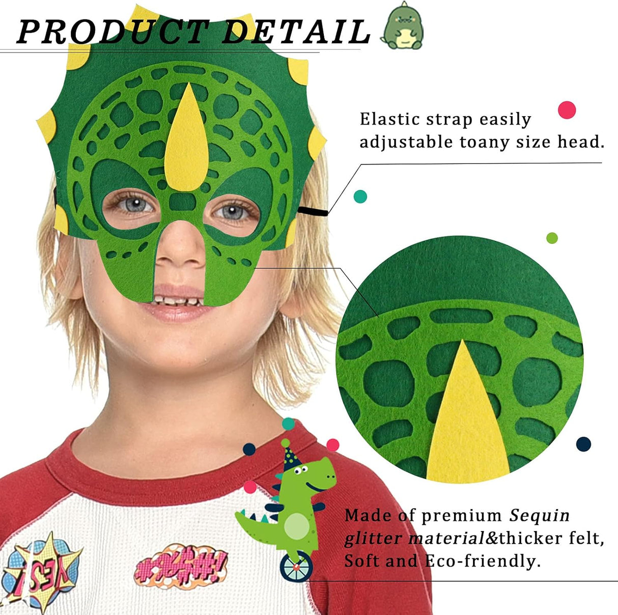 Disfraces de alas de dragón para niños talla única verde