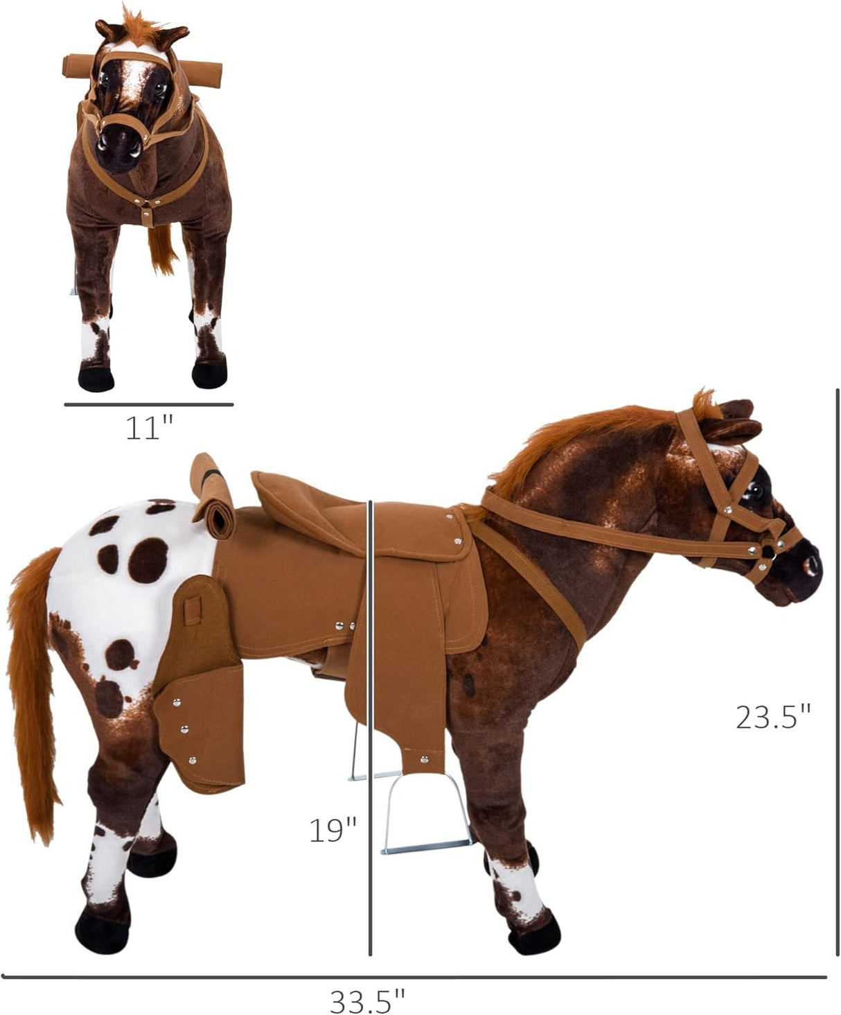 Caballo de Peluche para Niños con Sonidos de Relincho y Galope
