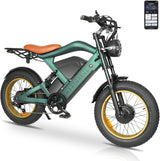 Bicicleta Eléctrica para Adultos, 1200W, 60 millas, 20 Fat Tire