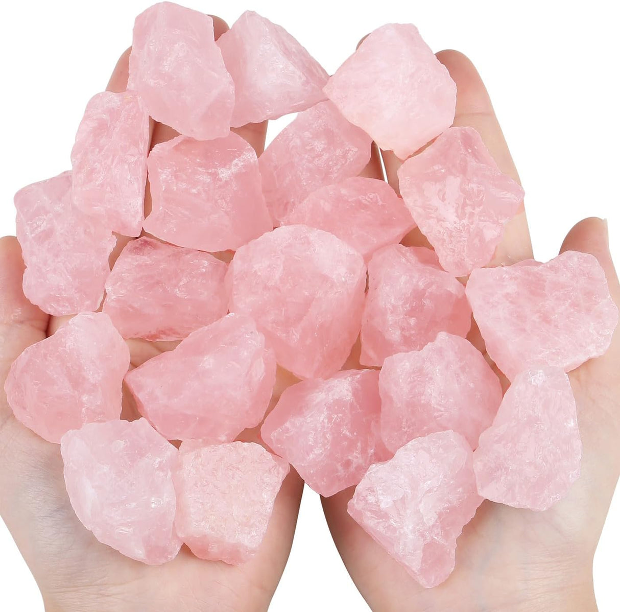 Cristales de Cuarzo Rosa Natural para Sanación y Decoración