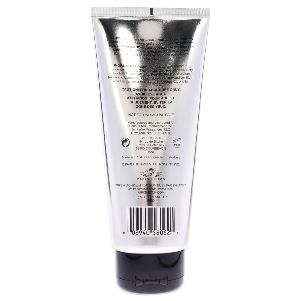 Paris Hilton Platinum Rush Loción Corporal Mujer 6.7 oz
