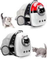 Mochila expandible para gatos color blanco