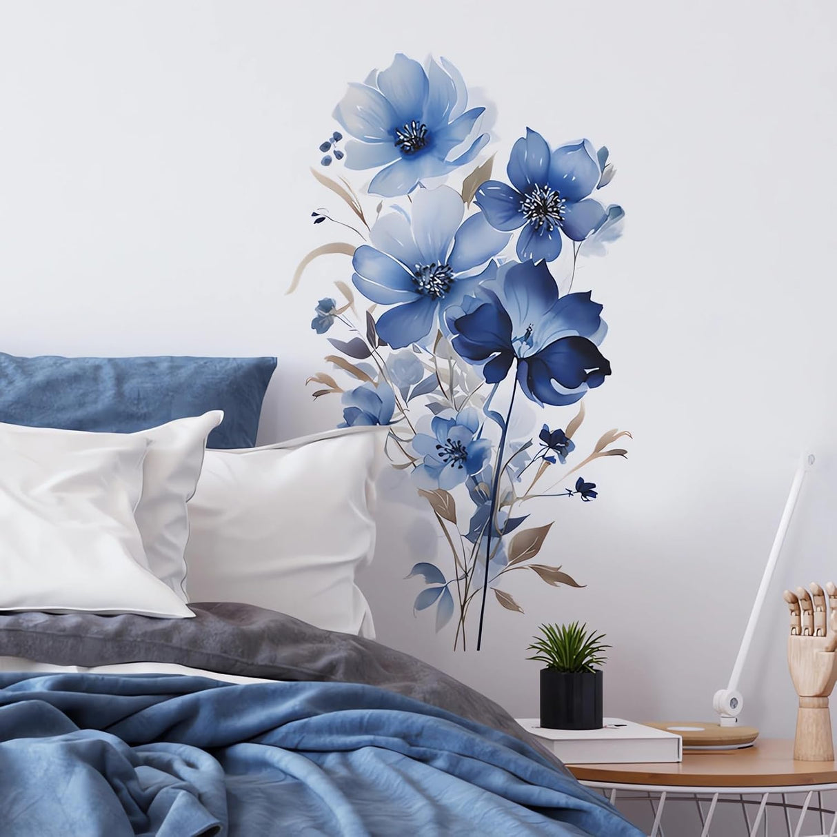 Stickers de Pared Flores Sacinora, Vinilo Removible para Habitaciones