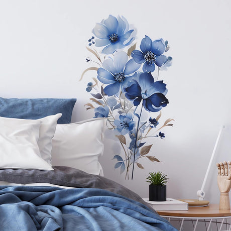 Stickers de Pared Flores Sacinora, Vinilo Removible para Habitaciones