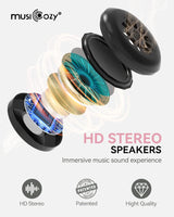 Máscara de Sueño MUSICOZY con Auriculares Bluetooth HD 3D