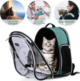 Mochila transportadora de gatos de burbujas