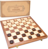 Juego de Damas VAMSLOVE 14 Plegable con Almacenaje, 8x8