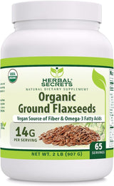 Semillas de Lino Orgánicas 2 Lbs - Herbal Secrets, Omega-3