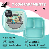 Lonchera Bento Grogu de 3 compartimentos con Ice Pack