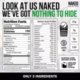 Proteína de Suero Naked Vanilla 1Lb, 3 Ingredientes Naturales