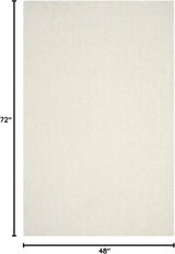 Alfombra de área 4' x 6' SAFAVIEH Luxe Shag, 3.2 gruesa