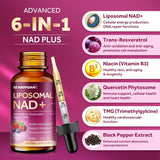 Liposomal NAD Líquido 1200mg - Salud Celular y Antiedad