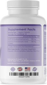 Suplemento Pure 5-HTP (5-hidroxitriptófano) Plus GABA  60un