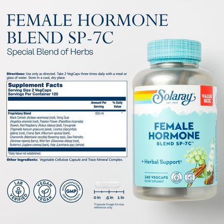 Mezcla hormonal femenina SP-7C equilibrio hormonal