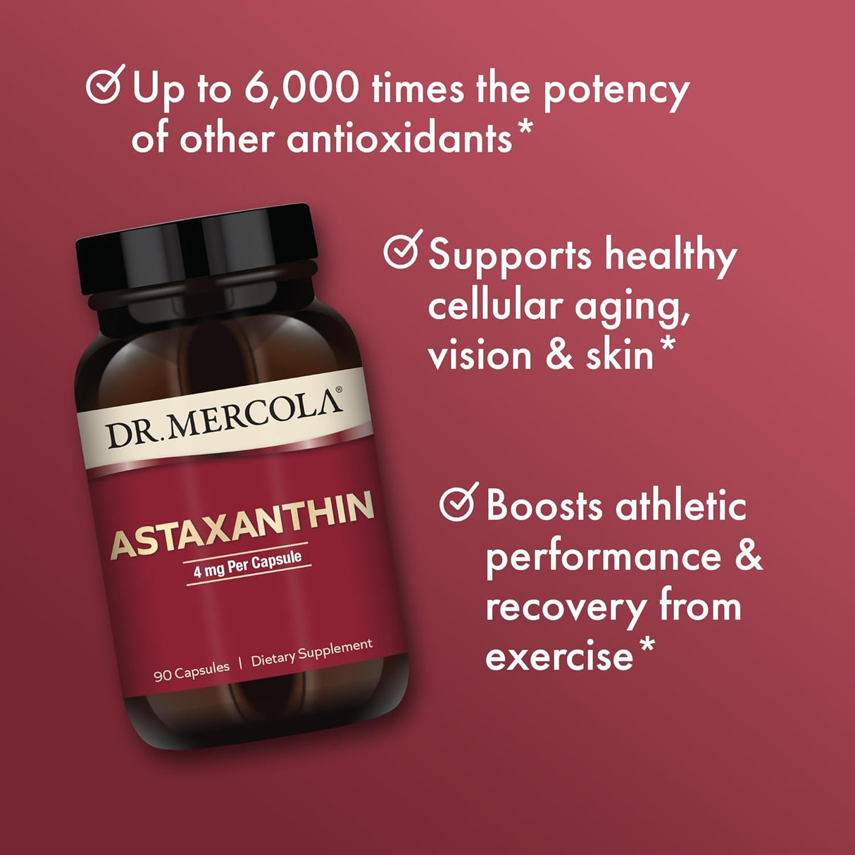 Suplementos Astaxantina 4 mg  90 cáp sin OMG soja  sin gluten
