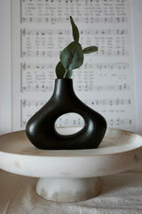 Jarrón Donut Carrot's Den, Cerámica Minimalista, Set de 2