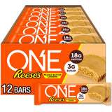 Barritas de Proteína ONE Reese's, Sin Gluten, 18g Proteína, 12 uds