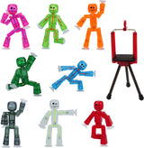Figuras de acción StikBot Zing, set de 8, trípode móvil