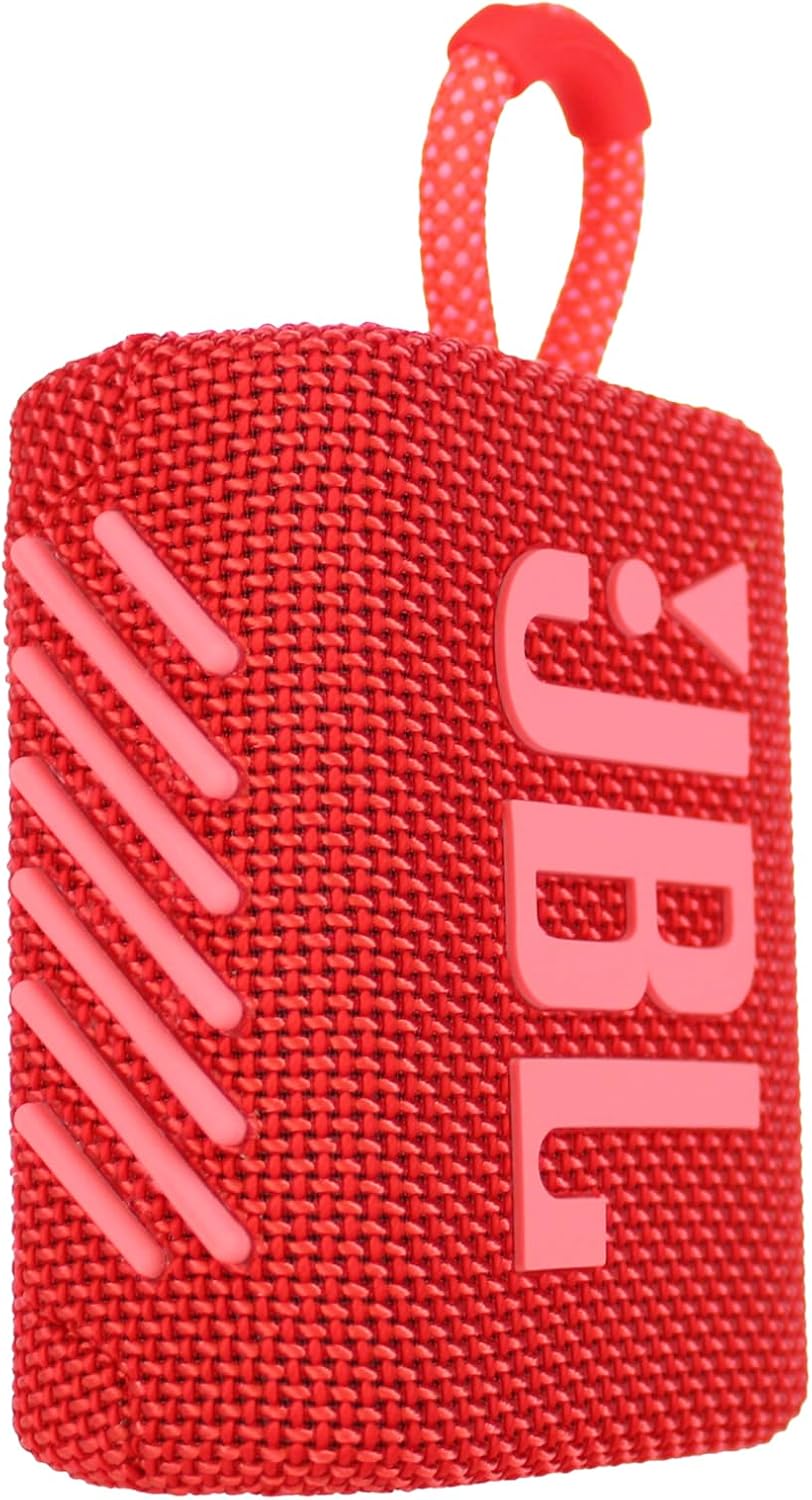 Altavoz Bluetooth Portable JBL Go 3, Impermeable, JBLGO3REDAM