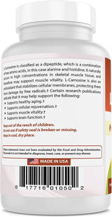 Best Naturals L-Carnosina 500 mg 300 Vcaps