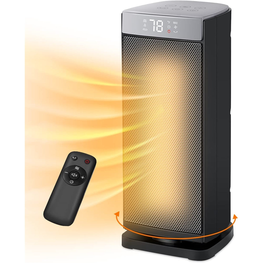Calentador con calentamiento rápido de 1500 W, Negro