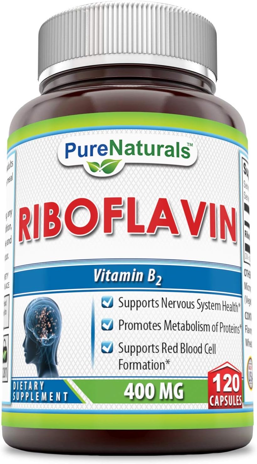 Suplementos Alimenticios Riboflavina 400 Mg 120 Cápsulas