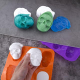 Moldes de silicona HUAKENER para pasteles de calavera grandes