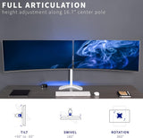 Soporte Doble para Monitor VIVO, Telescópico, STAND-TS38BW