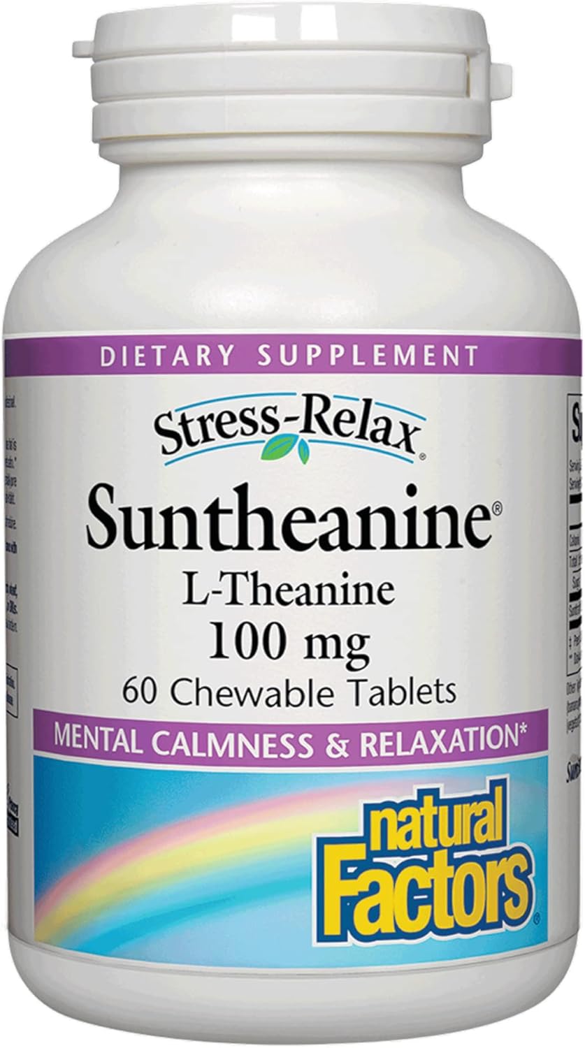 Tabletas masticables de Suntheanine L-Teanina de 100 mg