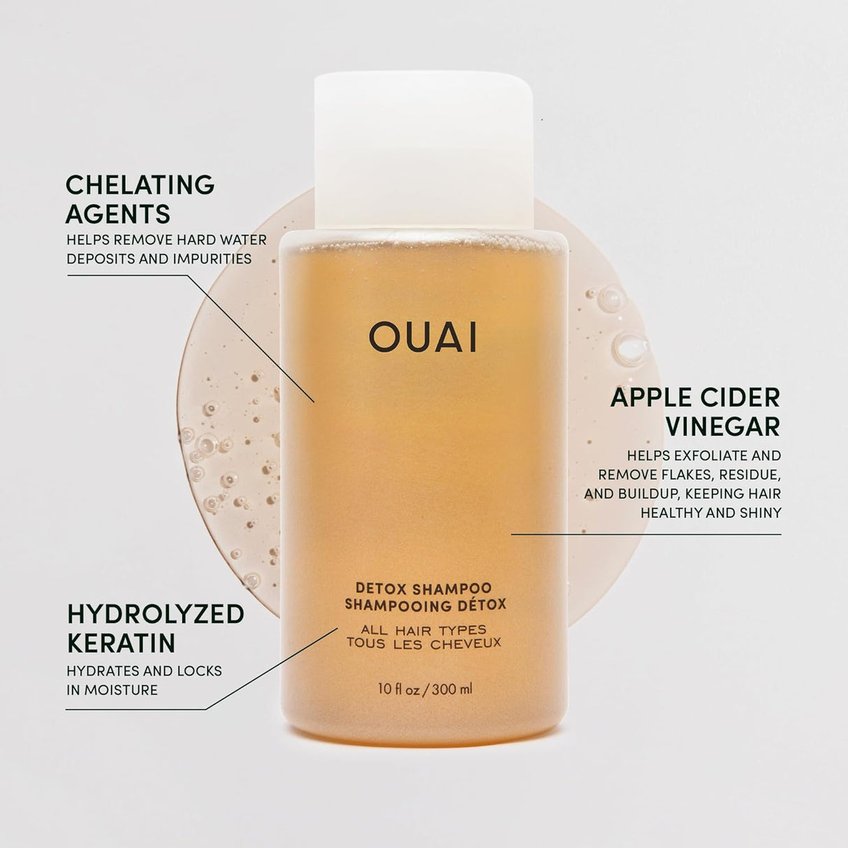 Shampoo para cabello limpio y refrescado de 3 Onzas OUAI