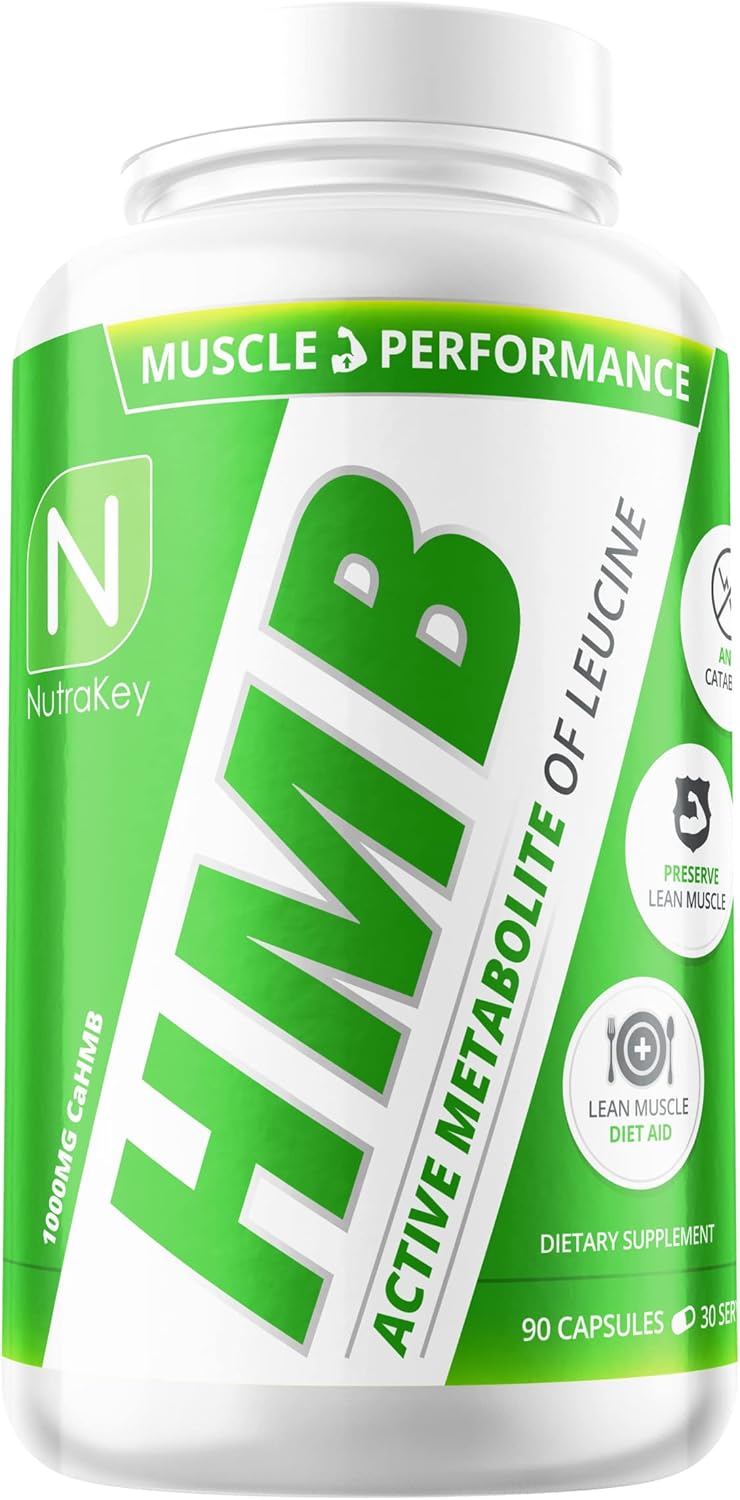 NutraKey HMB Cápsulas 90 Pzas Suplemento Muscular
