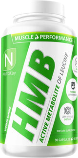 NutraKey HMB Cápsulas 90 Pzas Suplemento Muscular
