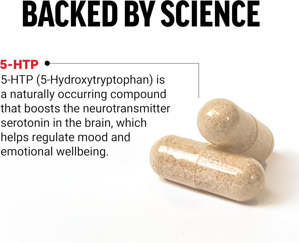 Suplemento de sueño FORCE FACTOR 5HTP, 120 cápsulas veganas